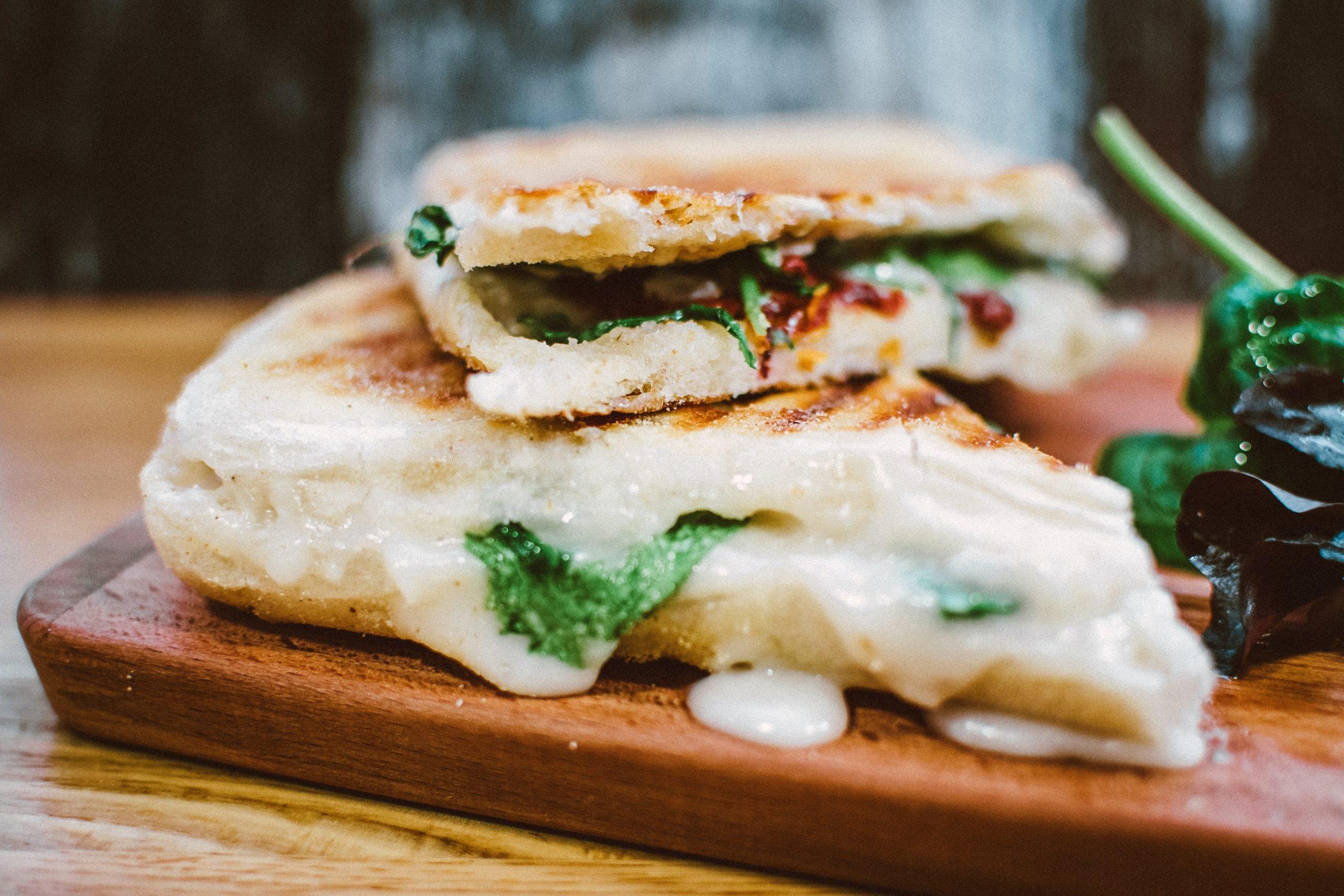 National Grilled Cheese Day: Celebrate with a Family Vacation - Grilled Cheese Sandwich with Spinach