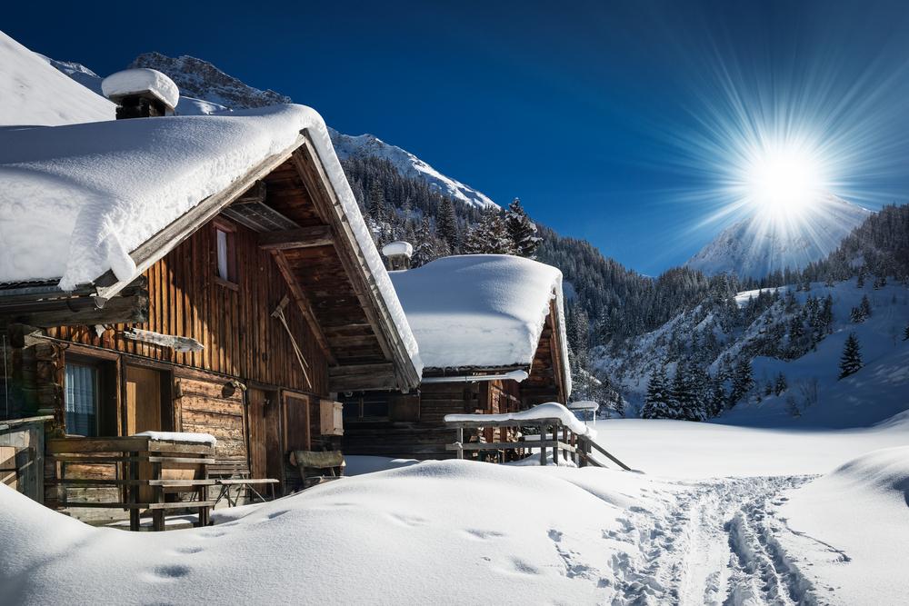 International ski destination, ski resort, ski chalet